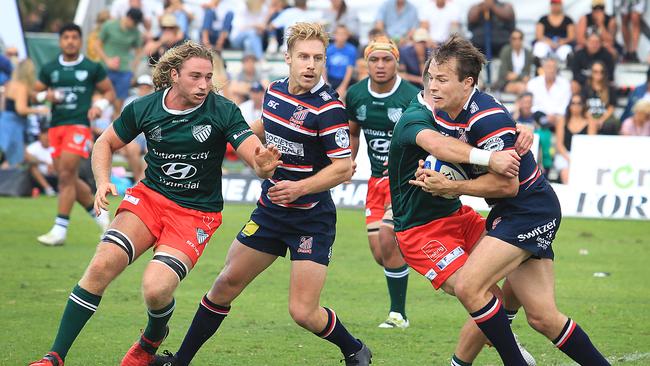 The rivals played in front of a good crowd at Coogee Oval. Picture: Danny Aarons