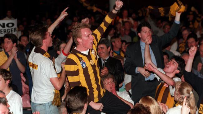 Hawthorn supporters were whipped into a frenzy.