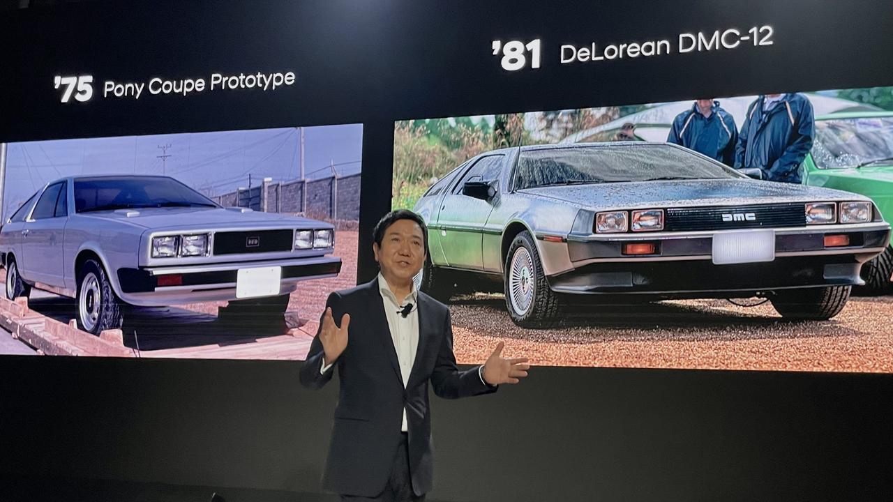 Hyundai designer Sangyup Lee says the Pony Coupe inspired the DeLorean.