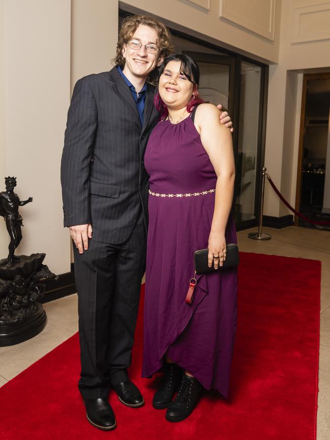 Heath Whitsed partners graduate Hailey Robinson to the Toowoomba Flexi School formal at Burke and Wills Hotel, Thursday, October 20, 2022. Picture: Kevin Farmer