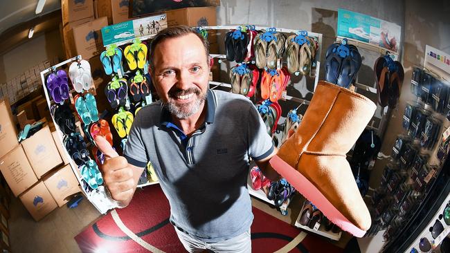 Aussie Soles started out as a market stall in Eumundi. Picture: Patrick Woods.