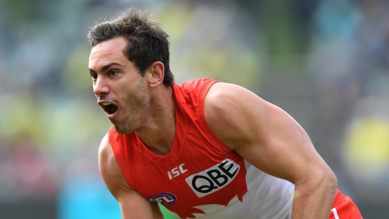 Daniel Menzel of the Swans is swan of several nervous AFL players out of contract.