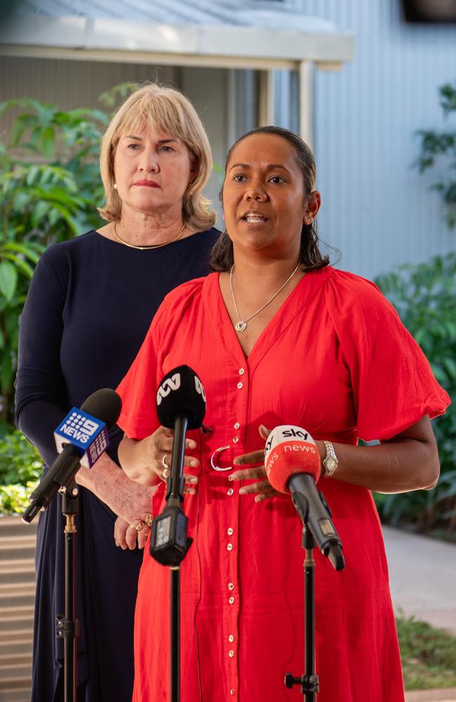 Chief Minister Eva Lawler and Local Decision Making Minister Selena Uibo are expected to sign a new Local Decision Making agreement in Maningrida. Picture: Pema Tamang Pakhrin