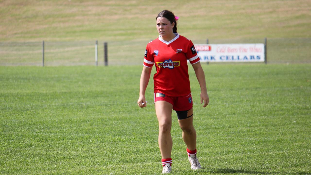 Halle Barrett of the Illawarra Steelers Lisa Fiaola Cup side. Picture: Kevin Merrigan