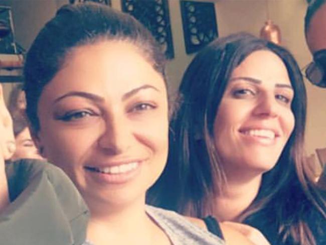 Alen Moradian's wife Natasha Moradian (on left), pictured beside murdered gangster Lametta Fadlallah (on right). Picture: Facebook