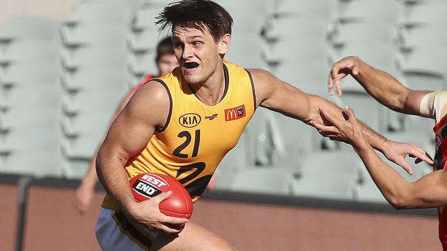 Jye Bolton hasn’t given up on his AFL dream. Picture: Sarah Reed