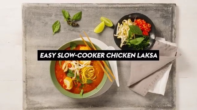 Easy Slow Cooker Chicken Laksa