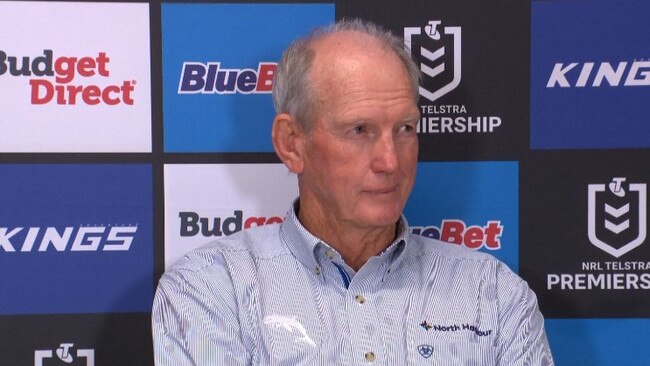 Wayne Bennett even cracked a smile or two. Photo: Fox Sports