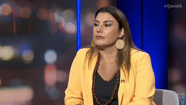 "We want better!" Senator Thorpe demanded on QandA. Picture: ABC