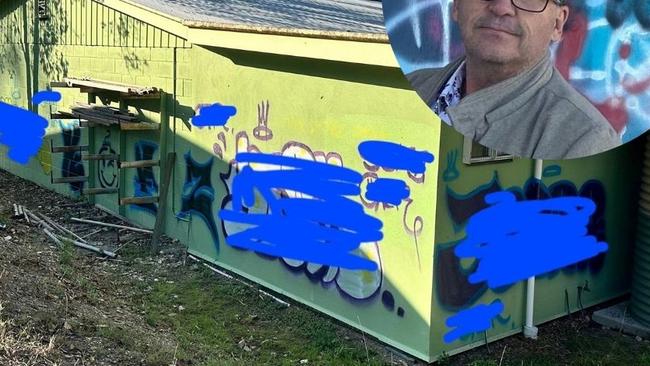 Gympie councillor Bruce Devereaux has called out the ‘needy ego’ of the tagger and vandal who continually hits hard-working community group buildings in Centenary Park.