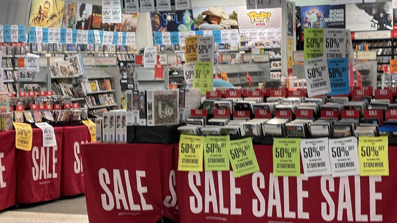 Sanity had a 50 per cent off clearance sale in Cairns on its final day of trading last year. Picture: Alison Paterson