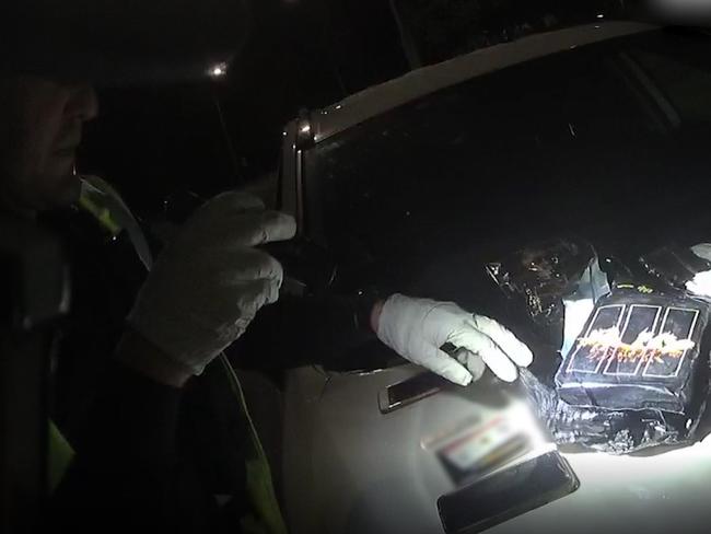 Brandon Saysana Phommaly and Pokee Oscar Phalaklang were arrested after police stopped an alleged speeding vehicle at Sarina. Picture: QPS