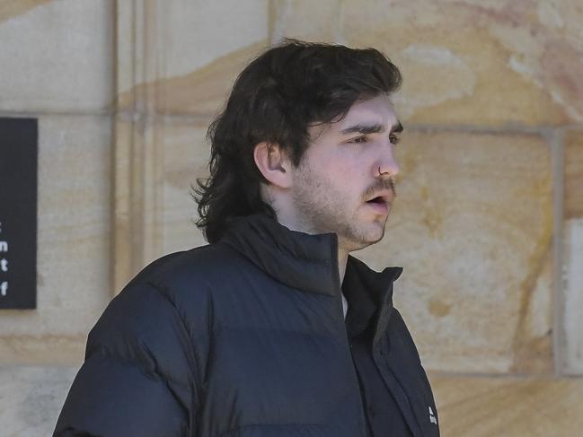 OCTOBER 8, 2024Seth Adrian Rigney, 23, leaves the Adelaide Magistrates Court charged with the death of Chloe Glasson and Shakeena Abdulla by dangerous driving in a crash in February 2024 at KorunyePicture : Roy VanDerVegt