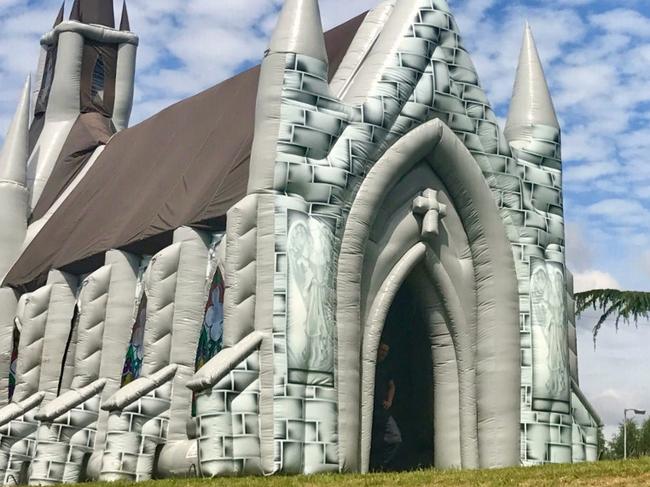 Fringe goers can get ‘married’ in the Adelaide Fringe show: The Inflatable Church.