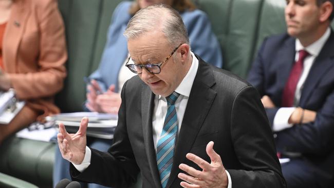 Challenge ahead ... Anthony Albanese, during Question Time at Parliament House in Canberra, faces the prospect of minority government in the next parliamentary term. Picture: Martin Ollman/NewsWire