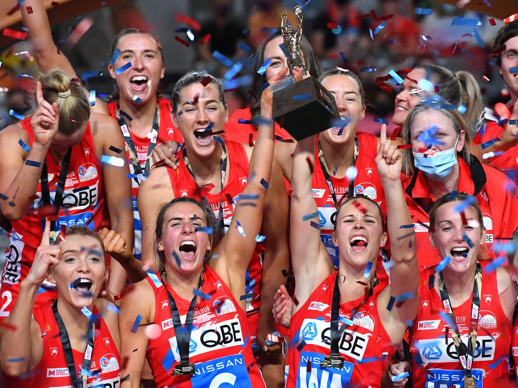 Last year’s final, won by the Sydney Swifts was contested at Nissan Arena in Brisbane. Picture: Albert Perez/Getty Images