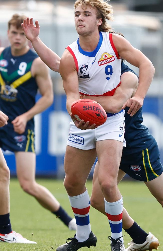 Gun midfielder Ryley Sanders is set to play at least one more game in the VFL as he works on rounding out his game. Picture: Michael Willson / Getty Images