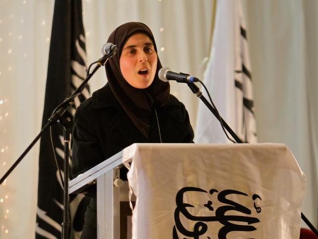 Reem Allouche at the Hizb ut-Tahrir Australia Khilafah conference 2010 in Lidcombe, Sydney.