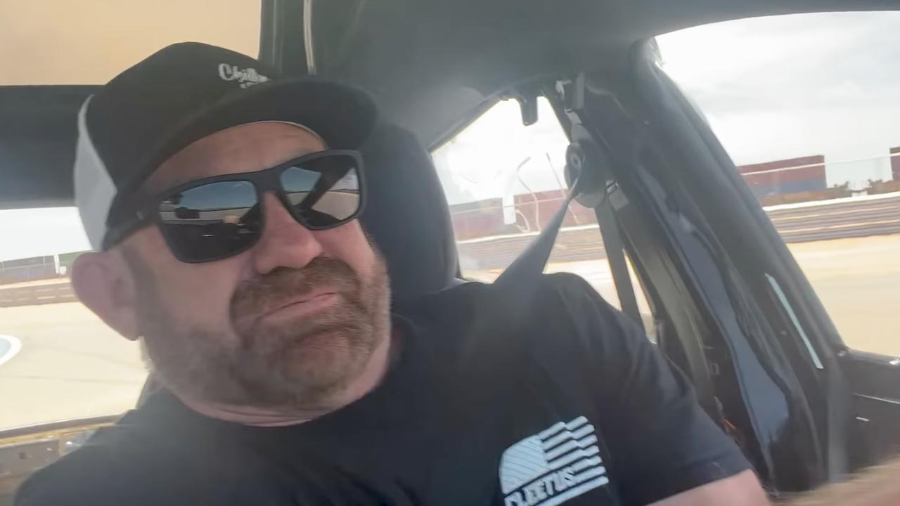 YouTuber Chillin' with Chet experienced brake failure in his Tesla. Picture: YouTube