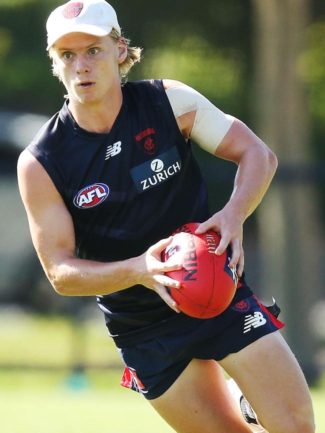 Demon Charlie Sparo at pre-season training.