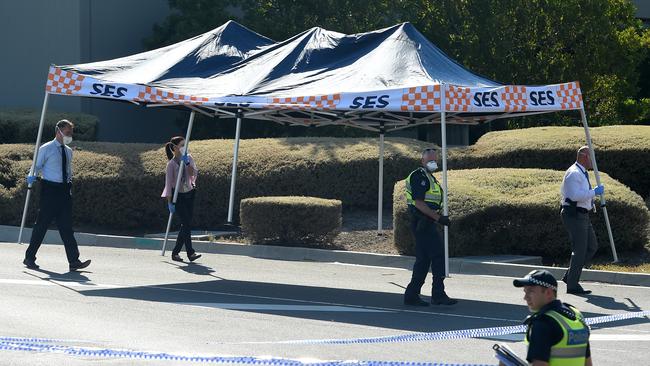 The hedges where Aiia Maasarwe’s body was found. Picture: Nicole Garmston