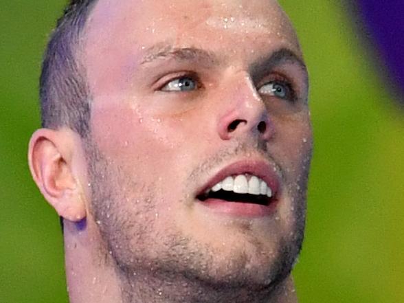 Kyle Chalmers is seen after winning the final of the mens 100 metre Freestyle during day two of the 2018 Australian Swimming Trials at the Gold Coast Aquatic Centre at Southport on the Gold Coast, Thursday, March 1, 2018. (AAP Image/Darren England) NO ARCHIVING, EDITORIAL USE ONLY