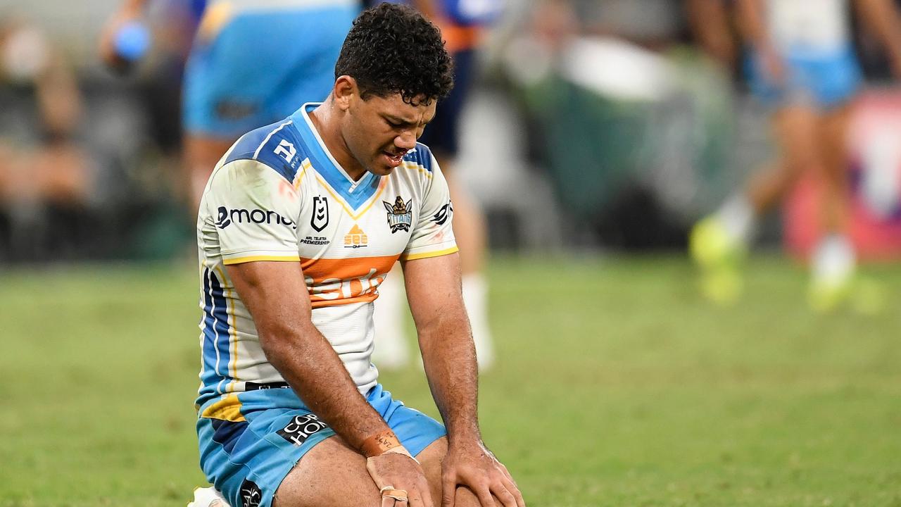 A dejected Brian Kelly after losing their elimination final against the Sydney Roosters.