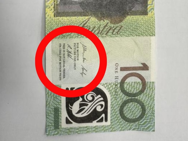 Counterfeit $100 notes are circulating throughout southern Tasmania. Picture: Supplied