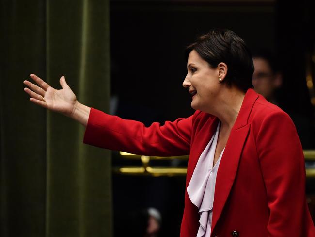 New South Wales Leader of the Opposition Jodi McKay during Question Time in the Legislative Assembly at New South Wales Parliament in Sydney, Tuesday, September 17, 2019. (AAP Image/Dean Lewins) NO ARCHIVING