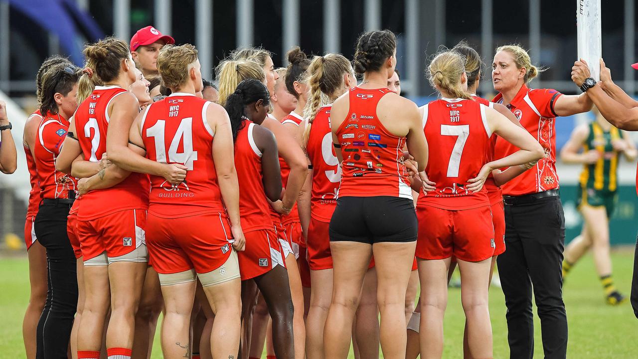 Waratah vs PINT in the 2022-23 NTFL womenÃ•s grand final. Picture: PEMA TAMANG Pakhrin