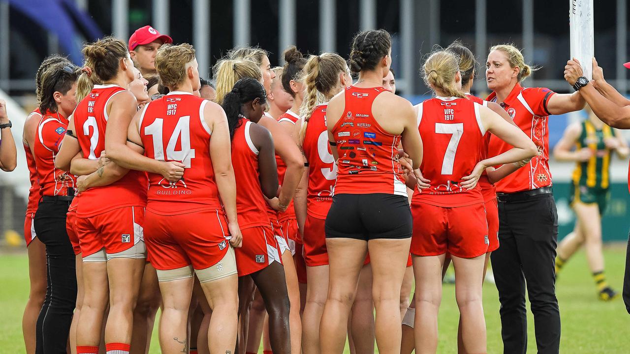 Waratah vs PINT in the 2022-23 NTFL womenÃ&#149;s grand final. Picture: PEMA TAMANG Pakhrin