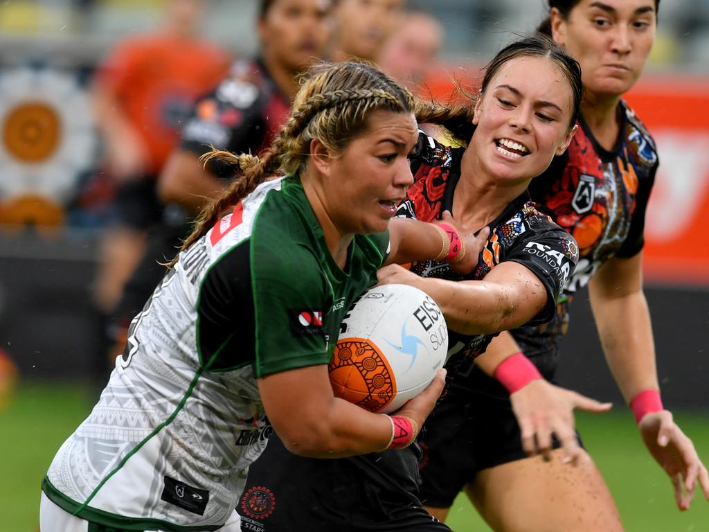 Proud Maori player Kennedy Cherrington says the All Stars helped her reconnect with her culture. Picture: Evan Morgan