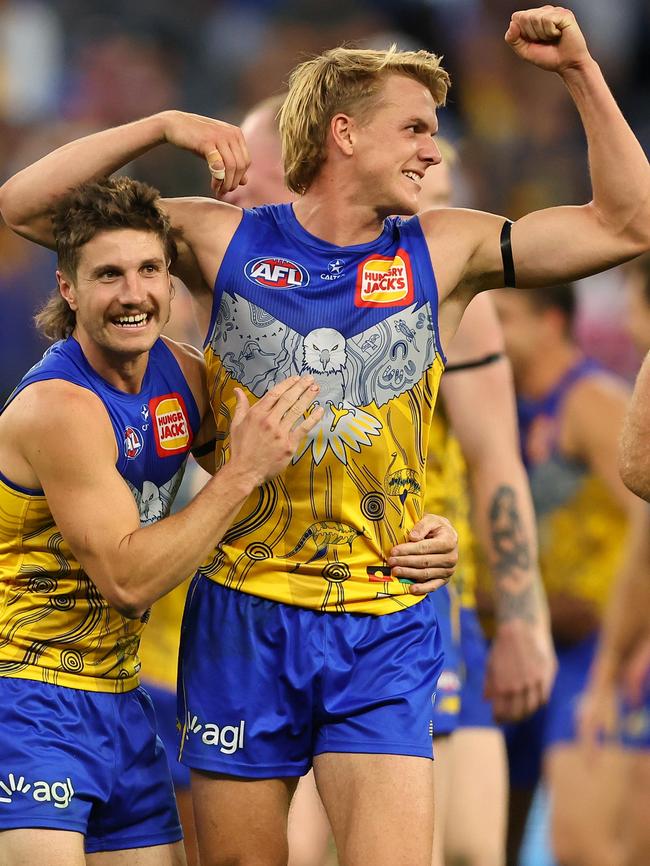 Jack Hutchinson (right) has re-signed for a further three years.