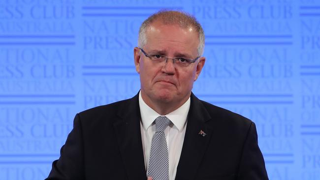 Scott Morrison in Canberra yesterday. Picture: Kym Smith