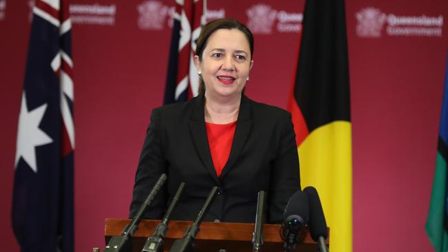 Premier Annastacia Palaszczuk has repeatedly reminded people to not travel out of their regions unless it’s totally unavoidable. Photo: Annette Dew