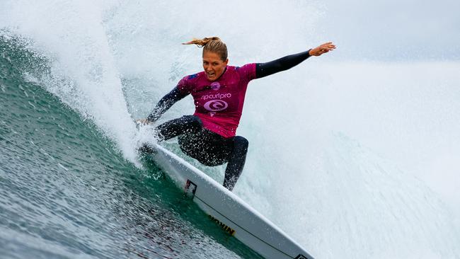 Stephanie Gilmore in action at Bells Beach.