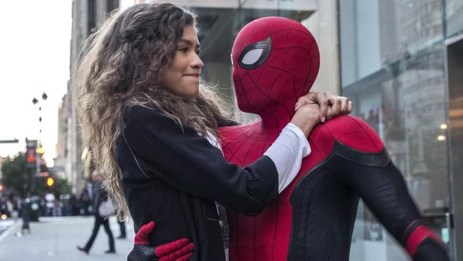 Tom Holland and Zendaya as Peter Parker and MJ. Picture: AP