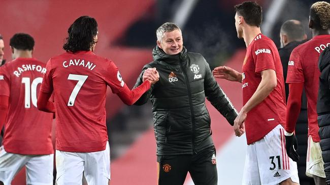 Ole Gunnar Solskjaer has guided Manchester United to within striking distance of league leaders Liverpool Picture: AFP