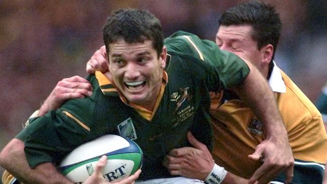 Ex-South Africa captain Joost van der Westhuizen was taken to hospital on Saturday night (AEDT).