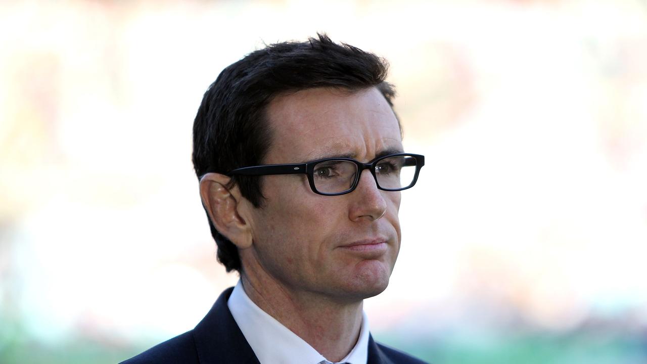 SYDNEY, AUSTRALIA - APRIL 21: Ben Ikin commentator during the round seven NRL match between the Parramatta Eels and the Wests Tigers at ANZ Stadium on April 21, 2014 in Sydney, Australia. (Photo by Ashley Feder/Getty Images)