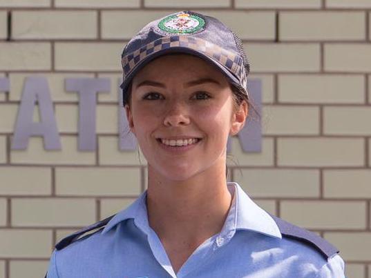 ‘Champion’....  Probationary Constable Samantha Petty. Picture: Julian Andrews