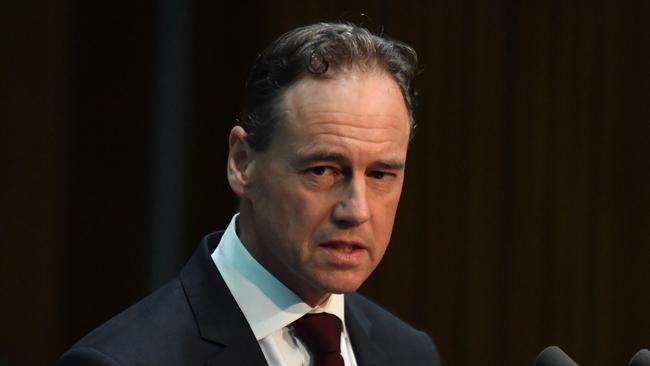 Health Minister Greg Hunt knew about the plan at the beginning of the pandemic.