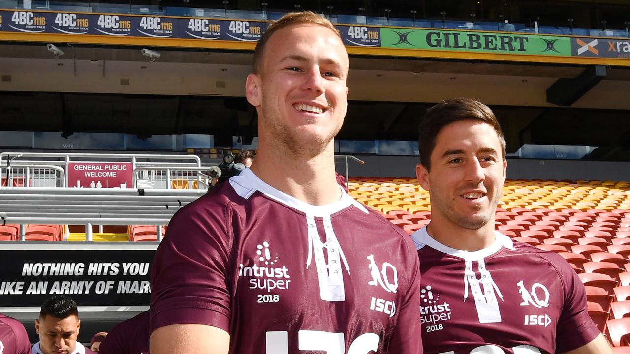 Cherry-Evans and Hunt both played halfback for Queensland last year AAP Image/Darren England.