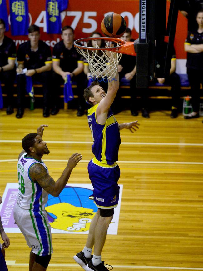 Queensland Basketball League quarter finals at Townsville Basketball Stadium. Townsville Flames against North Gold Coast Seahawks. Picture: Evan Morgan
