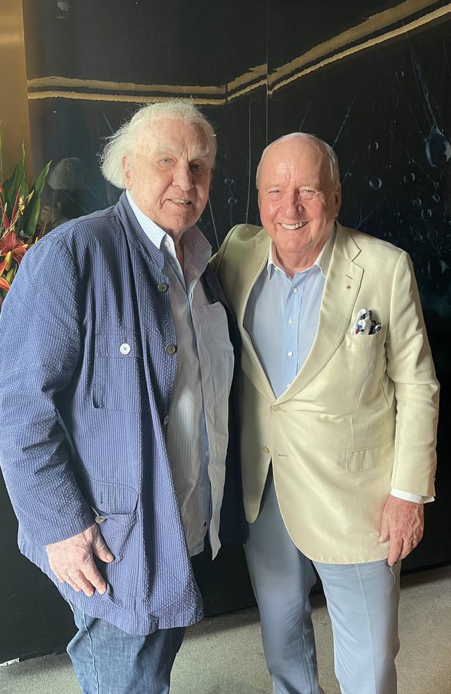 Best of friends.... John Laws and Alan Jones. Picture: Alan Jones/Instagram