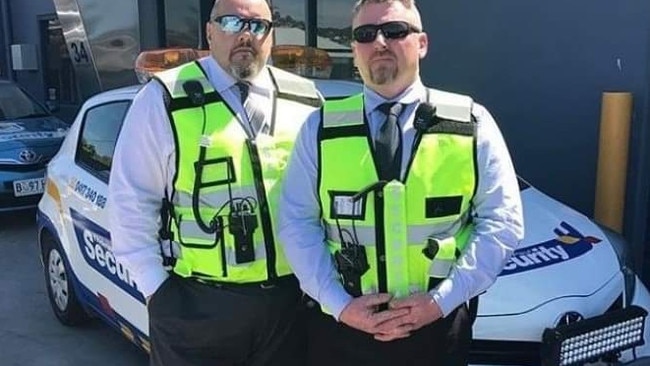 Thomas Paul Security director Matt Radford and GM Cassidy Jelfs. Picture: Facebook