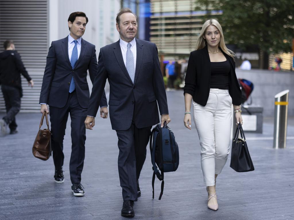 Spacey at his sexual assault trial at Southwark Crown Court on July 20, 2023 in London. Picture: Dan Kitwood/Getty Images