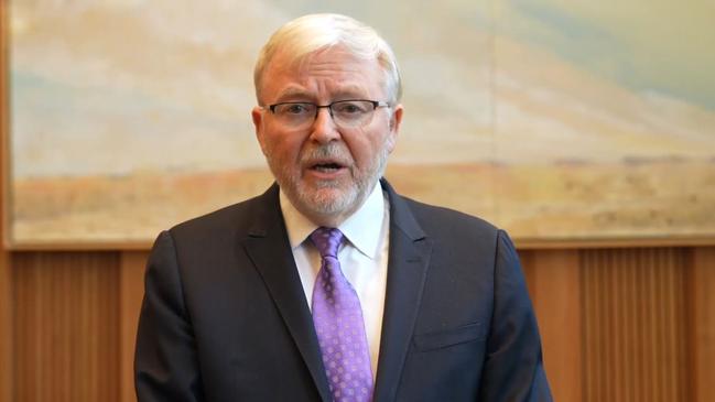 Australia’s Ambassador to the US Kevin Rudd. Picture: Supplied