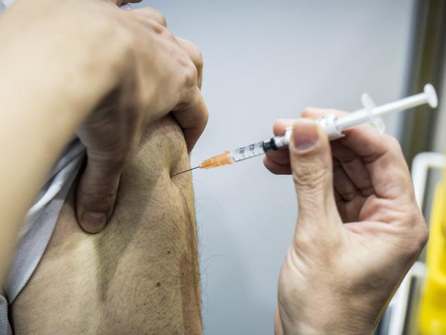 People are urged to get vaccinated. Picture: Tony McDonough / NCA NewsWire