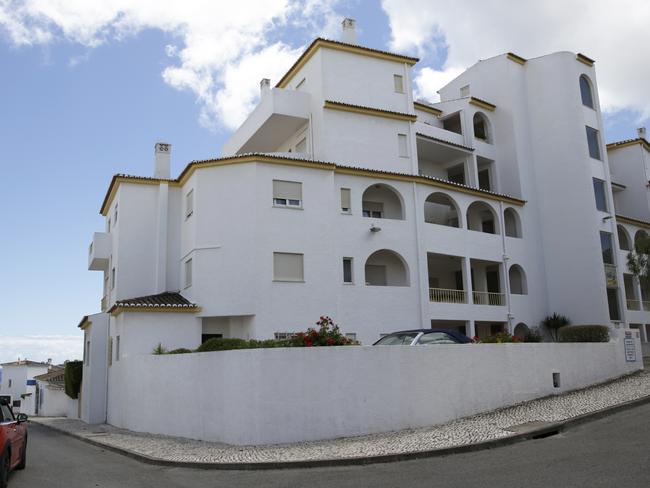 A view of the block of apartments from where British girl Madeleine McCann disappeared in 2007, in Praia da Luz, in Portugal's Algarve coast. Picture: AP